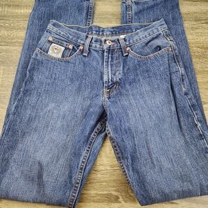 Cinch Straight Leg Jeans Men's 29x36 Medium Wash Denim Blue Cowboy White Label